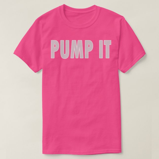 Pump it Pump Eisen Baseball Cap T-Shirt (Design vorne)