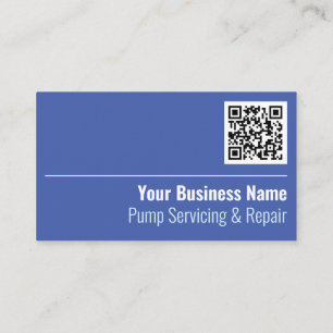 Pump Servicing & Repair QR Code Business Card Visitenkarte