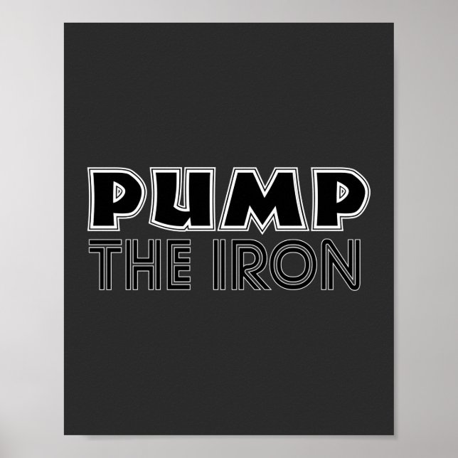 Pump the Eisen Pump Cover Gym Workout Poster (Vorne)