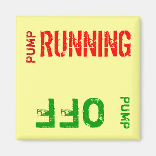 Pumpe auf Pumpe weg Magnet