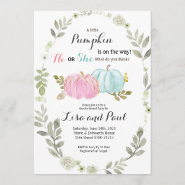 Pumpen Fall Gender Reveitation Einladung