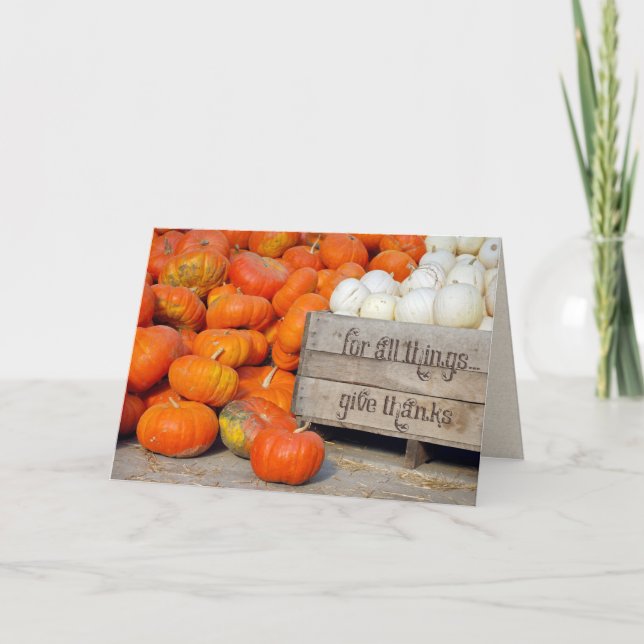 Pumpen für Erntedank Danke (Vorderseite)