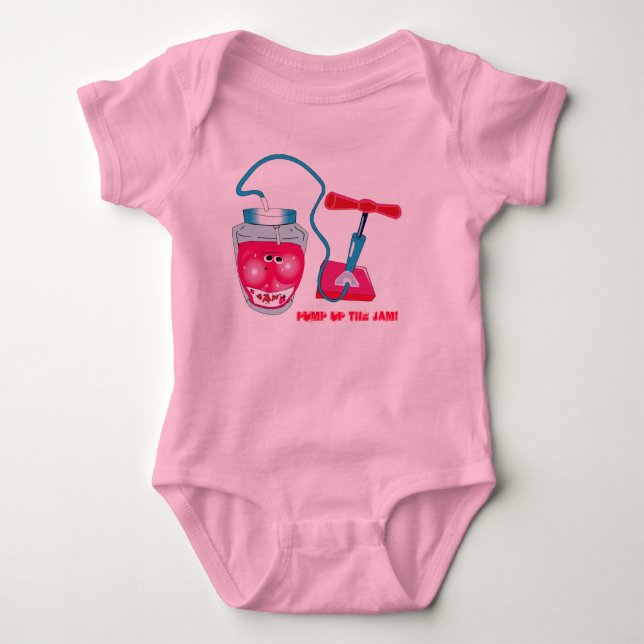 pumpen Sie oben den Stau! Baby Strampler (Vorderseite)