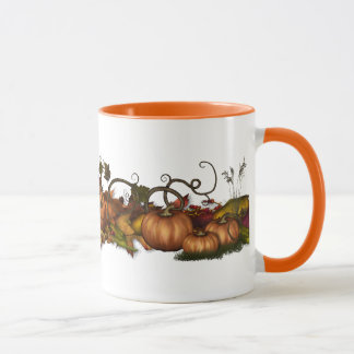 Pumpen und Herbstleder Tasse