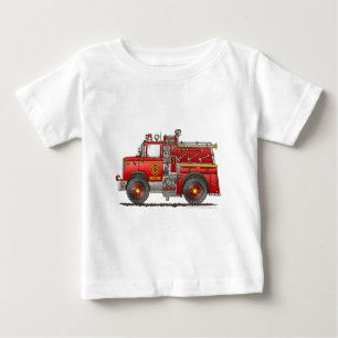 Pumper-Rettungs-Löschfahrzeug-Feuerwehrmann Baby T-shirt
