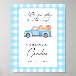 Pumpkahn - erraten Sie, wie viele Bonbons Poster