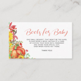 Pumpkantbücher für die Babyverpackungskarte Begleitkarte