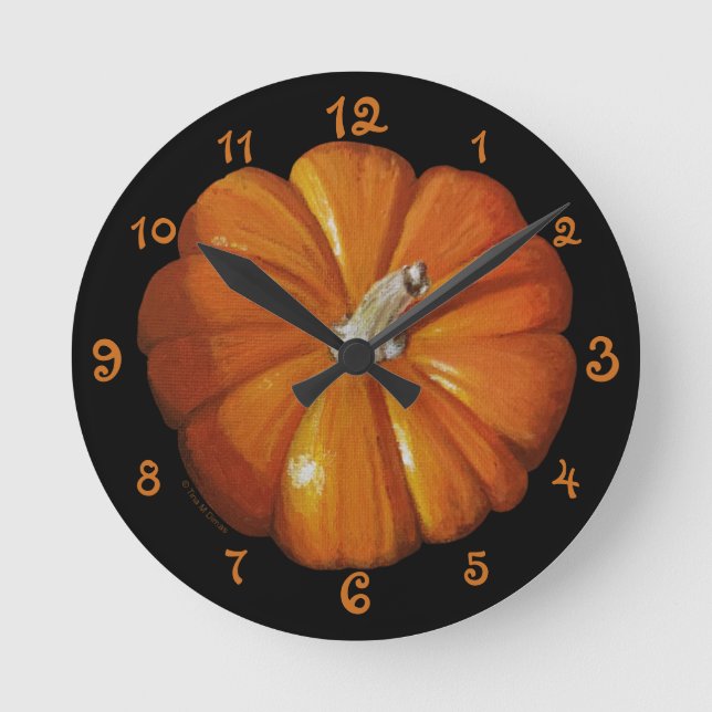 Pumpkarbonylic-Wall-Uhr Runde Wanduhr (Vorderseite)