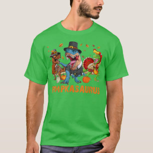 Pumpkasaurus Dinosaur T Re Pumpkin Happy Thanksgiv T-Shirt