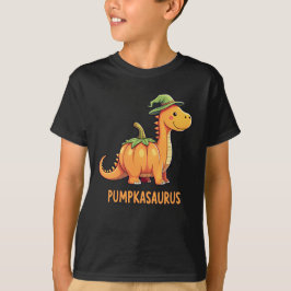 Pumpkasaurus Niedlich Dinosaur Pumpkin Funny Hallo T-Shirt