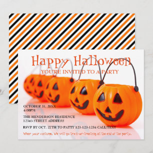 Pumpketteneimer - Einladung zum Halloween-Party