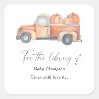 Pumpkettenwagen - Baby-Dusche Buchzeichen