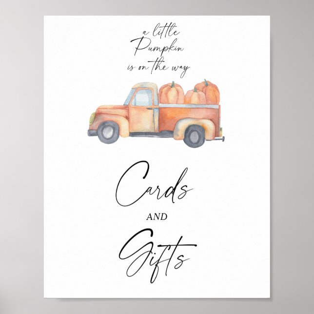 Pumpkettenwagen - KARTEN UND GIFTS-Plakat Poster (Vorne)