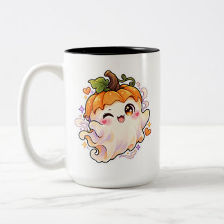 Pumpkhost Süßer Kürbisgeist Halloween Zweifarbige Tasse