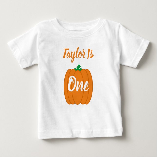 Pumpkin 1. Geburtstag Baby T - Shirt (Vorderseite)