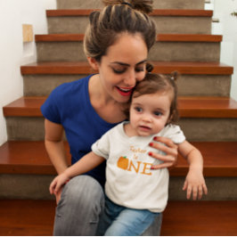 Pumpkin 1. Geburtstag Baby T - Shirt