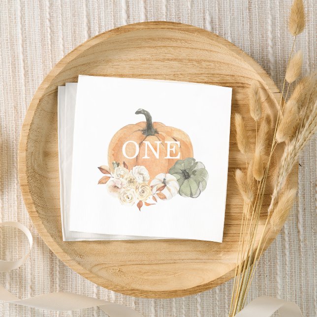 Pumpkin 1. Geburtstag Serviette (Von Creator hochgeladen)