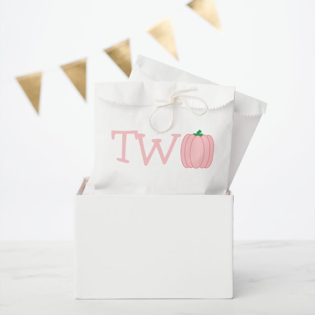 Pumpkin 2. Geburtstag Geschenktütchen (Party)