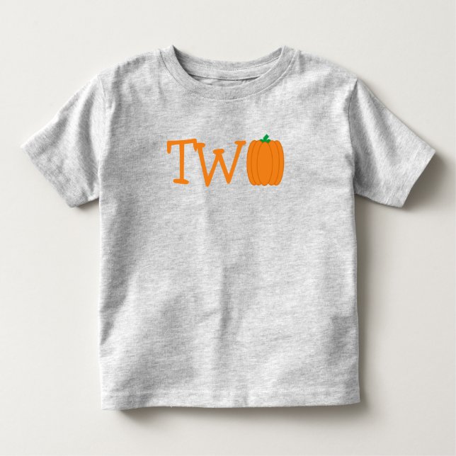Pumpkin 2. Geburtstag Kleinkind T-shirt (Vorderseite)