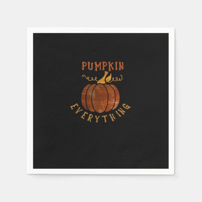 Pumpkin Alles Liebe Fall Pumpkin Gewürzsaison fall Serviette (Vorderseite)