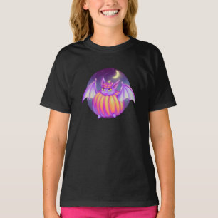 Pumpkin Anzug Lila Bat Night Fown Art T-Shirt