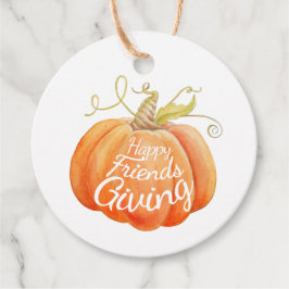 Pumpkin Aquarellkunst Freundschaften Geschenkanhänger