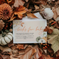 Pumpkin Autumn Baby Showbücher für Baby