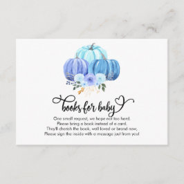 Pumpkin Autumn Babydusche | Bücher für Baby Begleitkarte