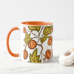 Pumpkin Autumn Hand Drawing Tasse