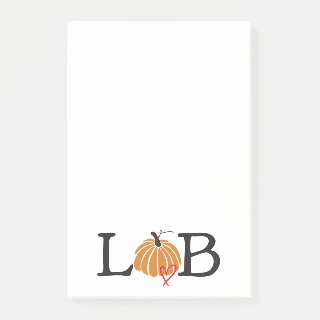 Pumpkin Autumn Laboratory Post-it Klebezettel (Vorderseite)