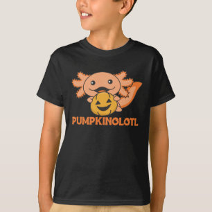 Pumpkin Axolotl liebt Niedliche Tiere zu Halloween T-Shirt