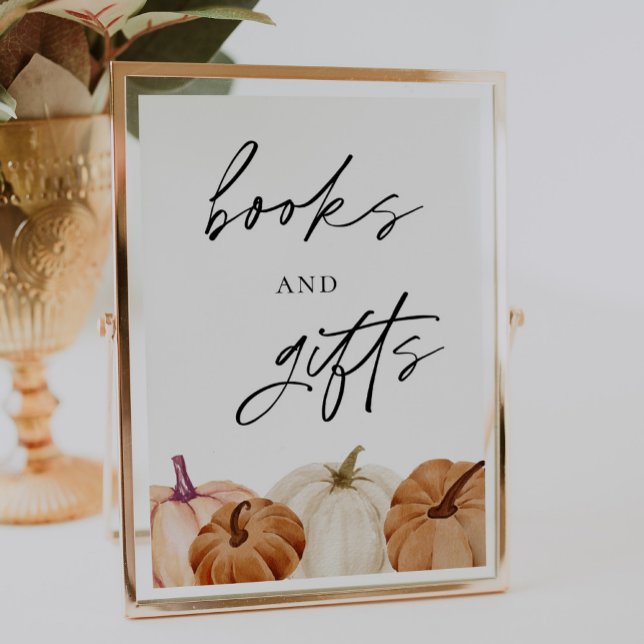 Pumpkin Baby Duschbücher und Geschenke Zeichen Poster (Von Creator hochgeladen)