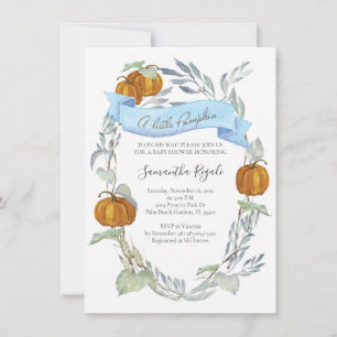 Pumpkin Baby-Dusche Einladungen Herbst Herbst