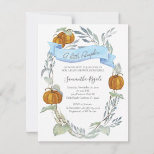 Pumpkin Baby-Dusche Einladungen Herbst Herbst