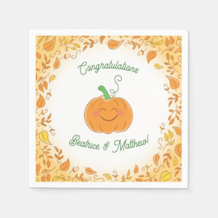 Pumpkin Baby Dusche Niedlicher Fall Serviette