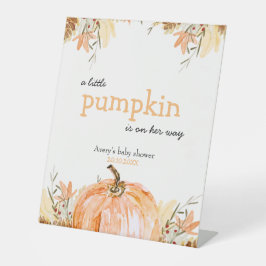 Pumpkin Baby Dusche Sockelschild