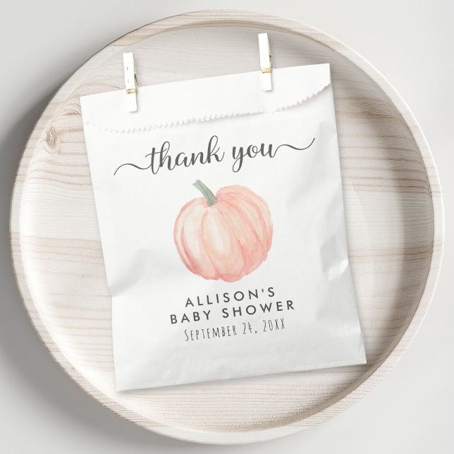 Pumpkin Baby Dusche Vielen Dank Geschenktütchen (Von Creator hochgeladen)