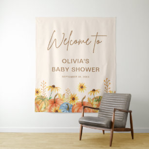 Pumpkin Baby Dusche Wandteppich