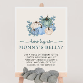 Pumpkin Baby Dusche Wie groß ist Mama's Bauchzeich Poster