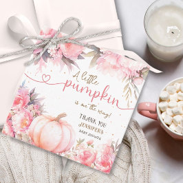 Pumpkin Baby Duschmädchen Rosa Blütenfall Herbst Geschenkanhänger