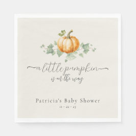 Pumpkin Baby Duwer Gender Neutral Napkins Serviette
