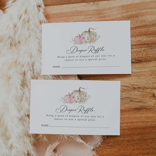 Pumpkin Baby Showdiaper Raffle Ticket Begleitkarte (Von Creator hochgeladen)