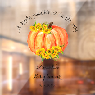 Pumpkin Baby Showdown Orange Fensteraufkleber