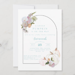 Pumpkin Baby Shower Boy Baby Dusche Einladung