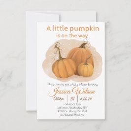 Pumpkin Baby Shower Einladung