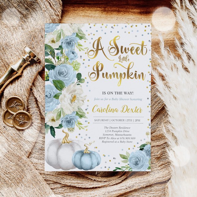 Pumpkin Baby Shower Invitation Boy Fall Shower Einladung (Von Creator hochgeladen)