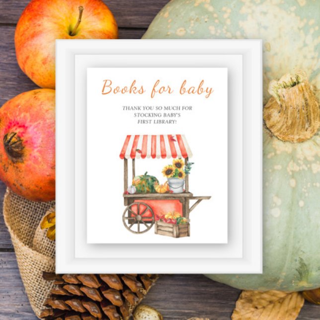 Pumpkin-Babydusche - Bücher für Babyposter Poster (Von Creator hochgeladen)