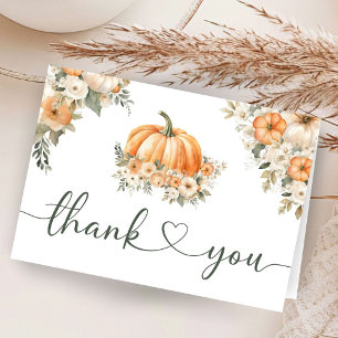 Pumpkin Babydusche Herbst Gefallen Herbst Vielen D Dankeskarte