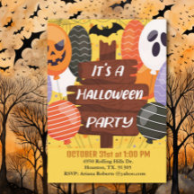 Pumpkin Balloons Es ist ein Halloween-Party