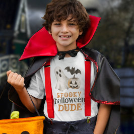 Pumpkin Bat Ghost Spooky Halloween Typ T-Shirt